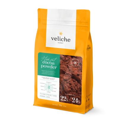 Какао на прах - Veliche - 22-24% - 1 килограм