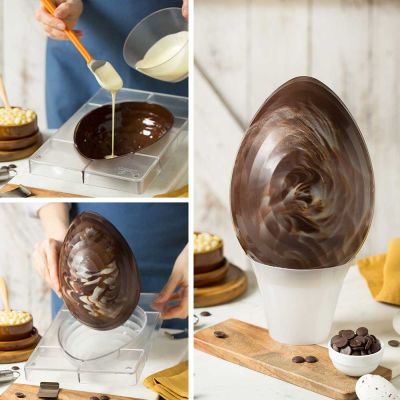 Поликарбонатна форма за шоколад - Яйце на райе - 250 грама