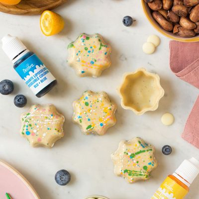 Поликарбонатна форма за шоколад - Чашка - Цвете малко  - ø50 - 5 броя