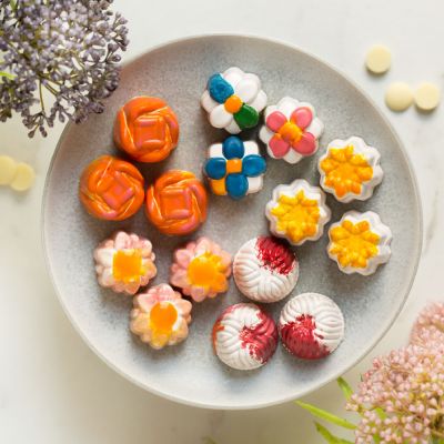 Поликарбонатна форма за шоколадови бонбони - La pralina Spring