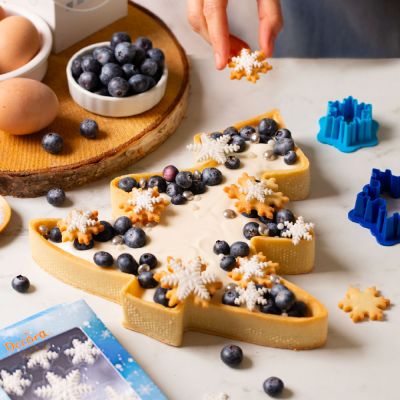 Перфориран ринг за тарт - Елха - 10 х 10 х 2 см