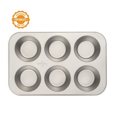 Стоманена тава за Джъмбо мъфини - 6 броя - Decora