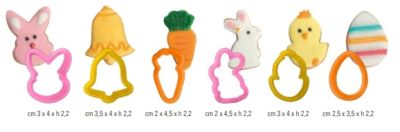 Комплект мини пластмасови резци - Великден - Decora