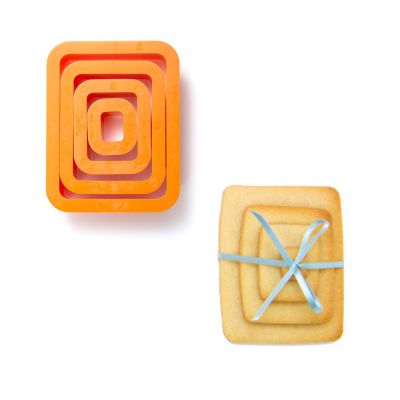 Комплект пластмасови резци - Правоъгълник- 4 броя