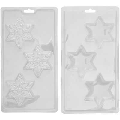 Молд за шоколадови бомби - Снежинки