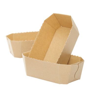 Хартиена форма за печене за хляб и сладкиши - 15,3 x 8,8 x 6 h cm &ndash; 300гр - 5 броя.