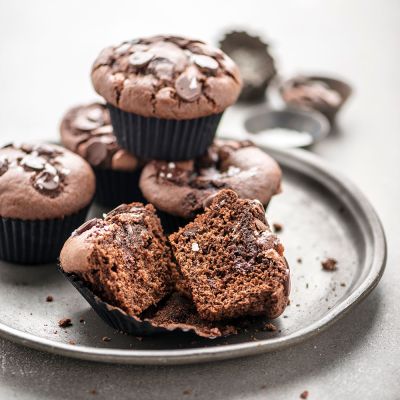 Хартиени форми за Джъмбо мъфини- Кафяво - 60 броя