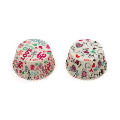 Форми за мъфини - Любовни съобщения - 36 броя