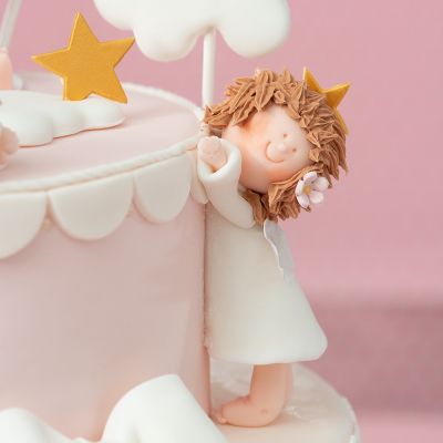 Захарна декорация - Розови маргаритки - 30 броя