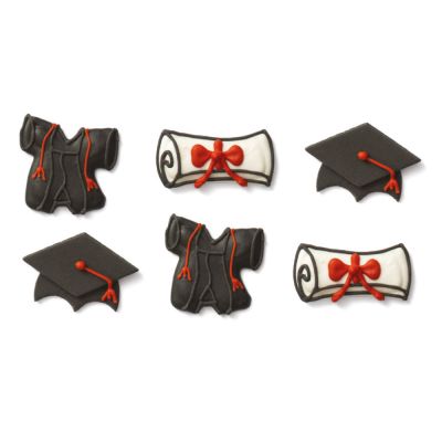 Захарна декорация - Graduation- 6 броя