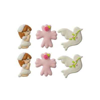 Захарна декорация - Първо причастие - Момиче