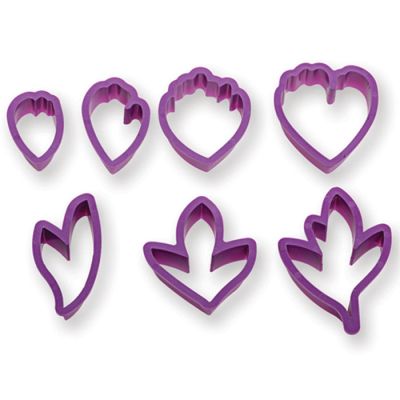 Комплект пластмасови резци - Божур- 7 броя