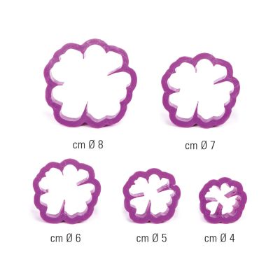 Комплект пластмасови резци - Дива роза - 5 броя