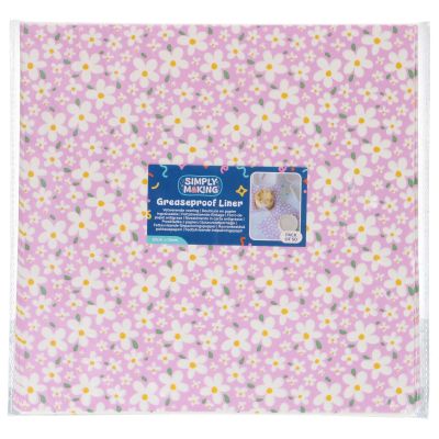 Хартиена подложка за кутия за бенто торта - Пролетни цветя - 50 броя