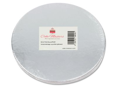 Комплект подложки за торти - Сребро 15см - 10 броя