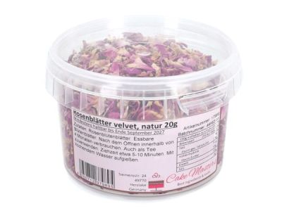 Ядливи сушени цветя - Розов цвят - Листенца - лилав - 20 гр