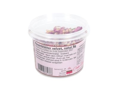 Ядливи сушени цветя - Розов цвят - Листенца - лилав - 8 гр