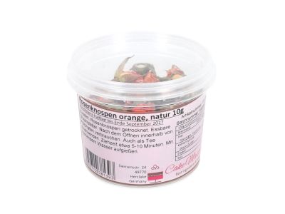 Ядливи сушени цветя - Розов цвят - оранж - 10 гр