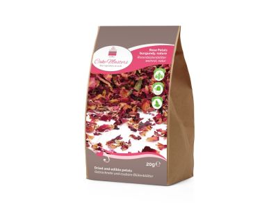 Ядливи сушени цветя - Розов цвят - Бордо - 20 гр