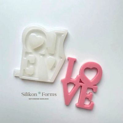 Силиконов молд -Надпис - LOVE - Silikonforms