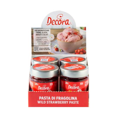 Овкусителна паста - Дива ягода - 100 гр. - Decora