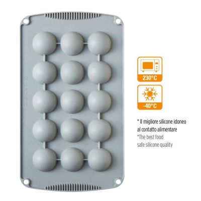 Силиконова форма за печене и замразяване- Порусфера - 4см - Decora