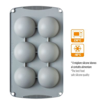 Силиконова форма за печене и замразяване- Порусфера - 7см - Decora