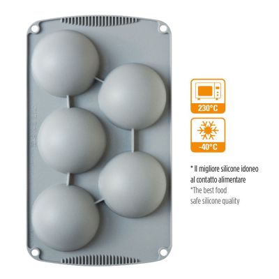 Силиконова форма за печене и замразяване- Порусфера - 8см - Decora