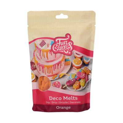 FunCakes Deco Melts -Бонбонки за топене - Orange - 250 грама
