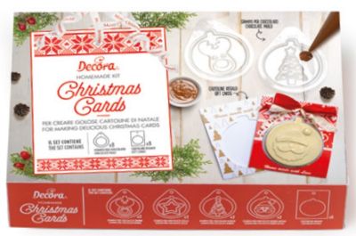 Комплект за шоколадови коледни картички - 16 броя