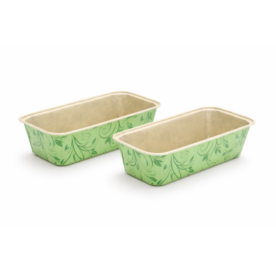 Хартиени форми за печене - Зелени - 450 грама  - 5 броя 