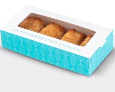 Кутия за сиропирани сладки с прозорец - 24х13х5,5 см