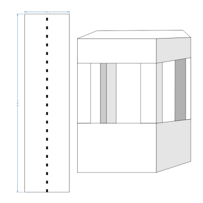 Комплект удължители за кутии - 40 см