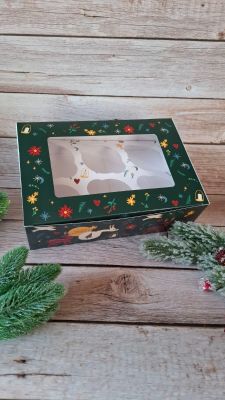 Коледна кутия за 6  мъфина