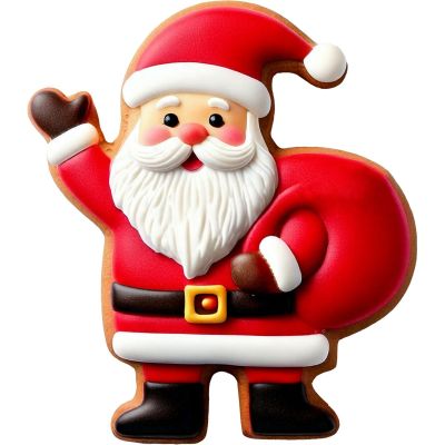 Метален резец - Дядо Коледа - 10 см - Wilton