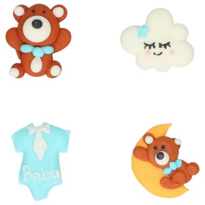 Захарна декорация - Baby Bliss Blue - Wilton - 8 бр