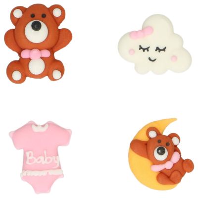 Захарна декорация - Baby Bliss Pink - Wilton - 8 бр