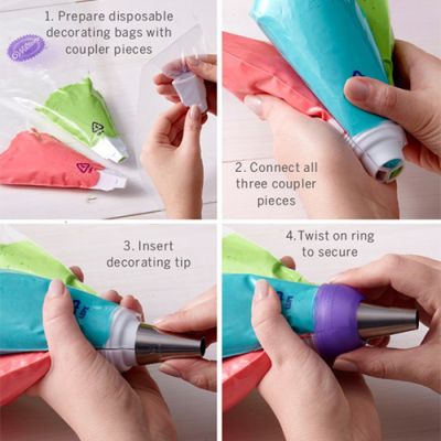 Голям трицветен адаптор за декориране