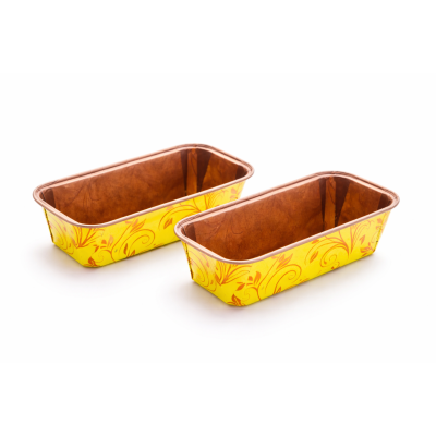 Хартиени форми за печене - Жълти - 450 грама- 5 броя 