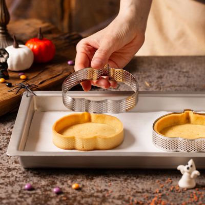 Перфориран ринг за тарт - Тиква - 9,5 х 10 х 2 см