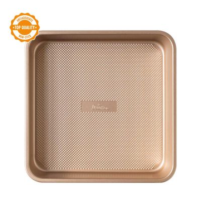 Стоманена тава за печене - 24,5 x 24,5 x 5,5 h cm - RoseGold - Decora