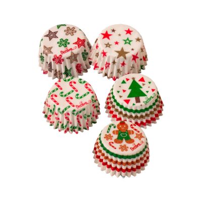 Хартиени форми за бонбони - Xmas  ø 27мм- 100 броя