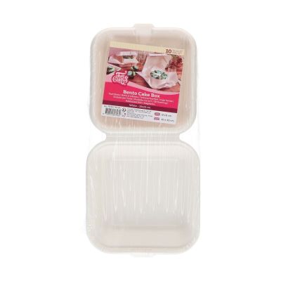 Кутия за бенто торта -  15 x 15 см - 10 броя