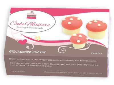 Захарна декорация - Гъбки 10 броя - Cake-Masters