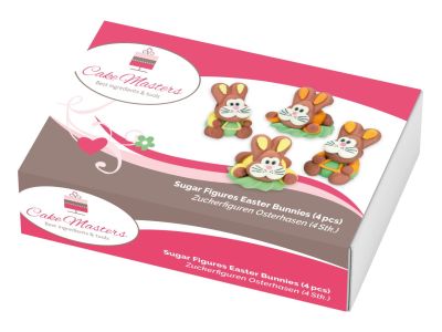 Захарна декорация - Зайчета - 4 броя  - Cake Masters