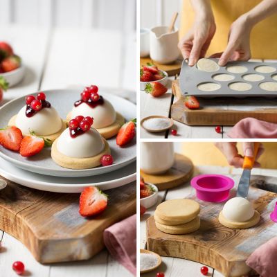 Силиконова форма за печене и замразяване- Порусфера - 6см - Decora