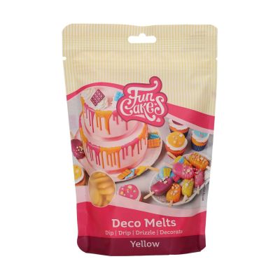 FunCakes Deco Melts -Бонбонки за топене - Yellow - 250 грама