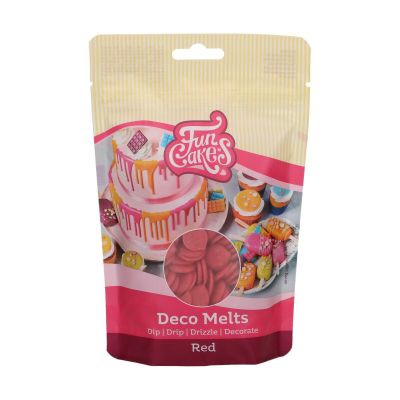 FunCakes Deco Melts -Бонбонки за топене - Red - 250 грама