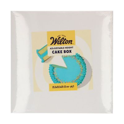 Кутия заторта - 25,5x25,5x25-33cm - Wilton