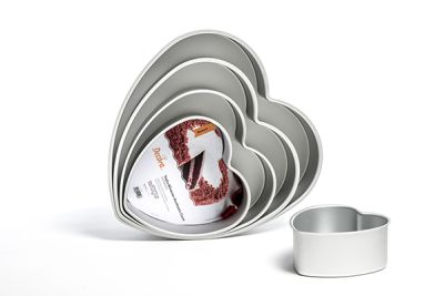 Професионална алуминиева тава -Сърце - 25 х 7,5 см